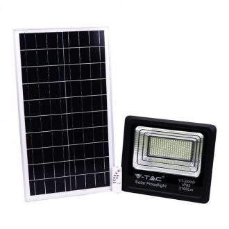   V-TAC 40W LED napelemes (SOLAR) reflektor távirányítóval 120° 4000K fekete házas  - 8577
