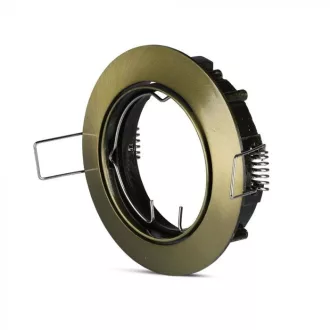   V-TAC Led GU10 Spot Keret kerek állítható beépíthető - arany - 8579