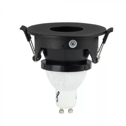 V-TAC Led GU10 Spot Keret beépíthető - fekete - 8595