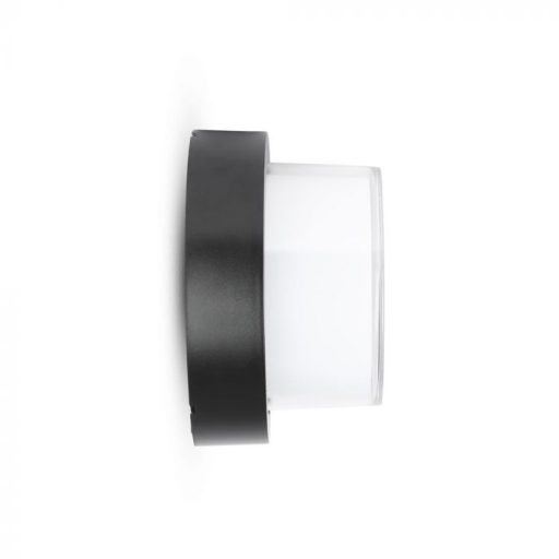 V-TAC LED Fali világítás kerek forma 7W IP65 3000K - fekete - 8611