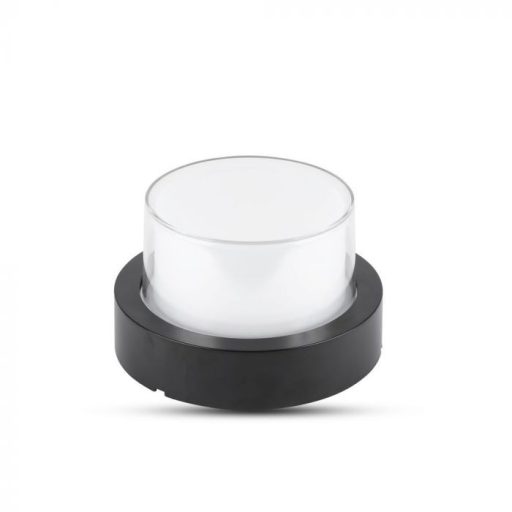 V-TAC LED Fali világítás kerek forma 7W IP65 3000K - fekete - 8611