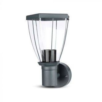 V-TAC 1xE27 Fali lámpatest IP44 - szürke - 8628
