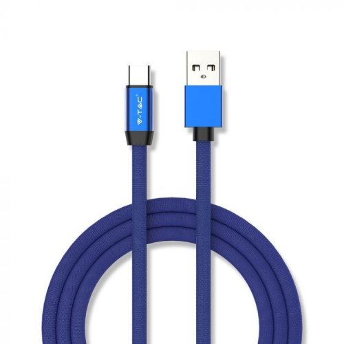 V-TAC 1M C Típusú USB kábel kék - rubin széria - 8630