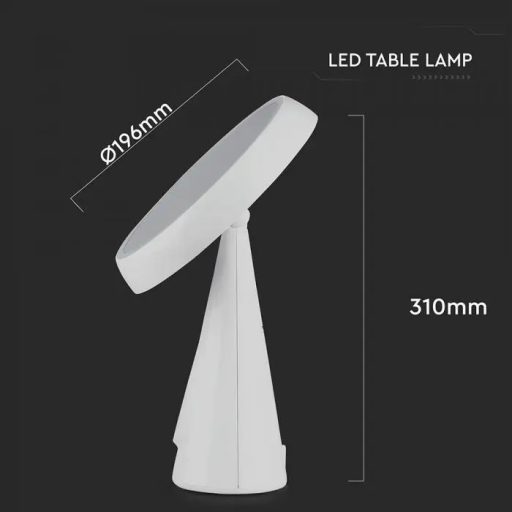 V-TAC LED 5W Tölthető dimmelhető sminktükör 3000K - 8670