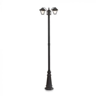 V-TAC 2xE27 lámpatest 2280mm IP44 - fekete - 8688