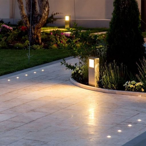 V-TAC LED kerti beton lámpa 12W IP65 3000K - világos szürke - 8699
