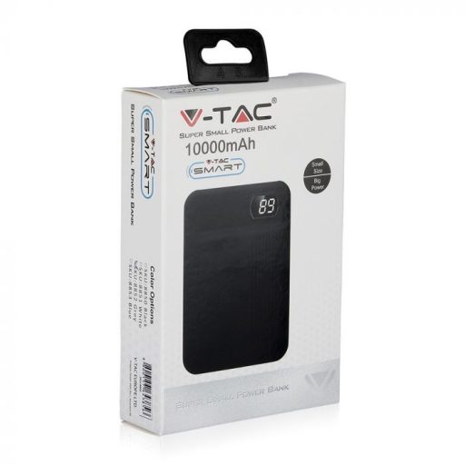 V-TAC Powerbank (hordozható töltő) 10000mAh fehér - 8851