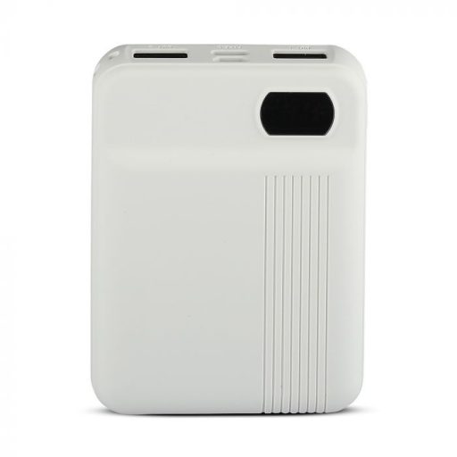 V-TAC Powerbank (hordozható töltő) 10000mAh fehér - 8851