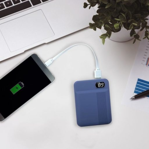 V-TAC Powerbank (hordozható töltő) 10000mAh sötétkék - 8853