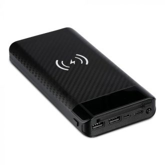   V-TAC POWER BANK (hordozható töltő) beépített micro USB kábellel 20.000 mAh - fekete - 8859