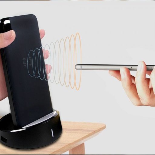 V-TAC POWER BANK 8000mAh vezetéknélküli töltő dokkoló kijelzővel - fekete - 8863