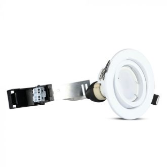   V-TAC LED spotlámpa  csomag (3 db  + 3 db fehér keret) GU10 MR16 5W 110° 6400K spot - 8883