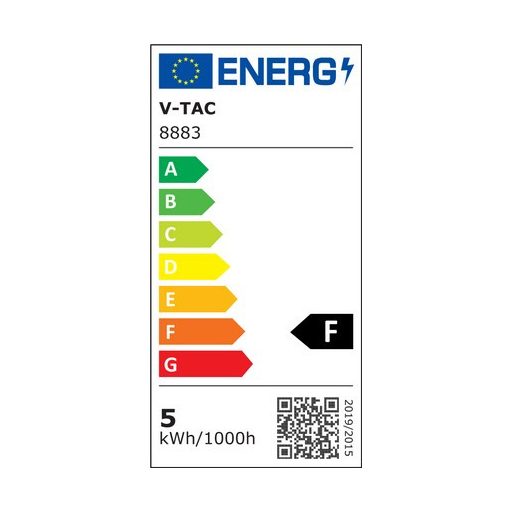 V-TAC LED spotlámpa  csomag (3 db  + 3 db fehér keret) GU10 MR16 5W 110° 6400K spot - 8883