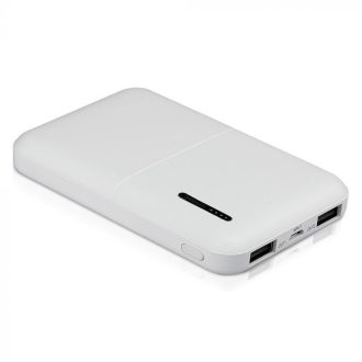   V-TAC POWER BANK (hordozható töltő) 5000mAh - fehér - 8893