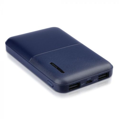 V-TAC POWER BANK mini (hordozható töltő) 5000mAh - sötétkék - 8896