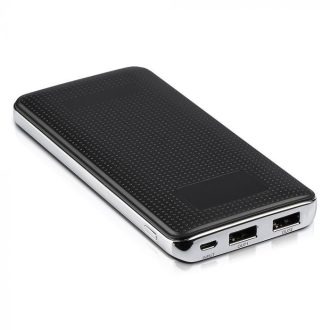   V-TAC POWER BANK (hordozható töltő) 10.000mAh dupla USB + kijelző  - fekete - 8910