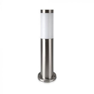   V-TAC E27 Kerti állólámpa, kör szatén nikkel 450 mm IP44 - 8958