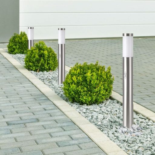 V-TAC E27 Kerti állólámpa mozgásérzékelővel, kör szürke 800 mm IP44 - 8960