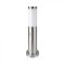 V-TAC E27 Kerti állólámpa mozgásérzékelővel, kör szatén nikkel 450 mm IP44 - 8964