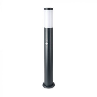   V-TAC E27 Kerti állólámpa mozgásérzékelővel, kör szürke 800 mm IP44 - 8966