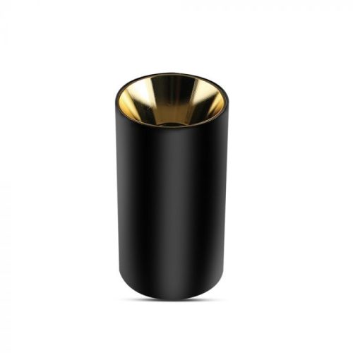 V-TAC Led GU10 Spot Falon kívüli keret kör forma - fekete,arany - 8996