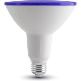   V-TAC Vízálló színes LED izzó  E27 PAR38 17W 100° kék IP65 spot - 92066
