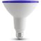 V-TAC Vízálló színes LED izzó  E27 PAR38 17W 100° kék IP65 spot - 92066