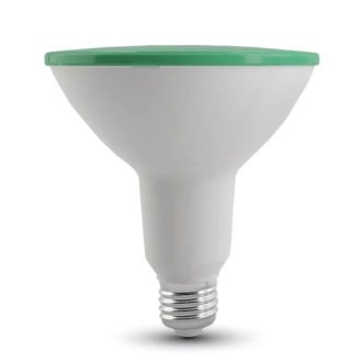   V-TAC Vízálló színes LED izzó  E27 PAR38 17W 100° zöld IP65 spot - 92067