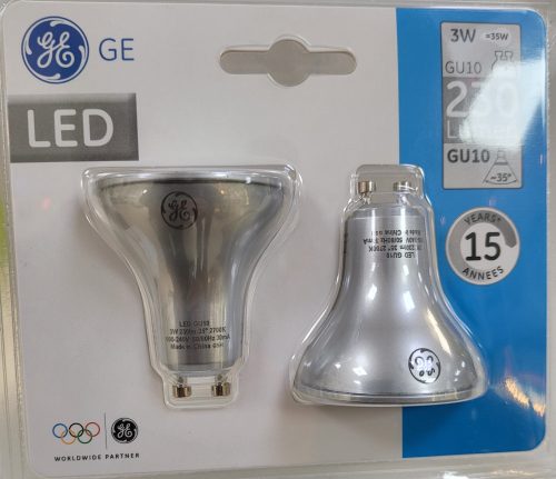 TUNGSRAM LED lámpa csomag (2 db) GU10 MR16 3W 35° 2700K spot - 93012338