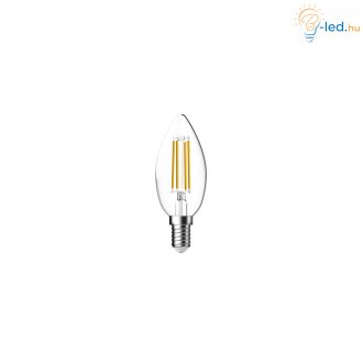   Tungsram Átlátszó LED izzó filament COG  E14 C35 4.5W 104lm/W 2700K 300° A++ gyertya - 93115521