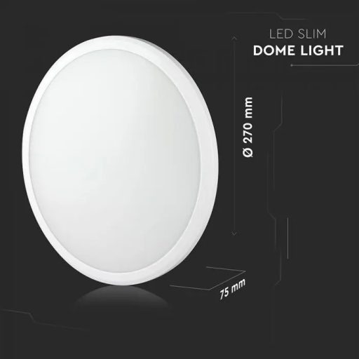 V-TAC LED Mennyezeti lámpa SAMSUNG chip 12W 120LM/W IP65 szenzorral 6400K- 938