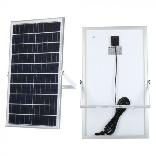 V-TAC 35W LED napelemes (SOLAR) reflektor távirányítóval 120° 6000K fekete házas  - 94012