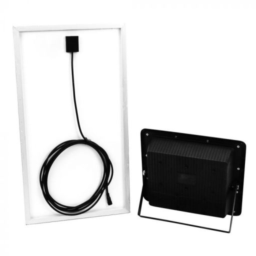 V-TAC 40W LED napelemes (SOLAR) reflektor távirányítóval 120° 6000K fekete házas  - 94026