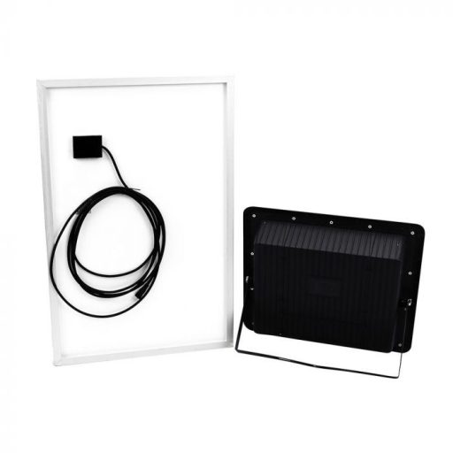 V-TAC 50W LED napelemes (SOLAR) reflektor távirányítóval 120° 6000K fekete házas  - 94027