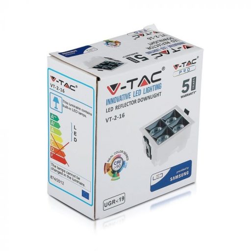 V-TAC LED Mélysugárzó SAMSUNG Chip 16W SMD Reflektor 36° fehér 5700K - 991