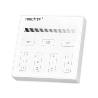   Mi Light - Miboxer Falra Szerelhető 4 Zónás Panel távirányító egyszínű LED szalaghoz - B1