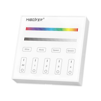  Mi Light - Miboxer Falra Szerelhető 4 Zónás Panel távirányító RGB+W LED szalaghoz - B3