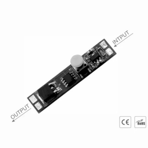 SL LED profil kapcsoló 12/24V 8A dimmer nyomógombos - BS001