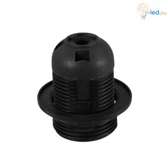 Commel E27 foglalat műanyag fekete - 016-112