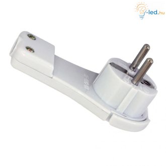   Commel csatlakozó lapos földelt dugvilla 16A 250V fehér - 290-501