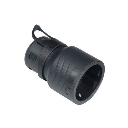 Commel Csatlakozó Földelt Dugalj 16A - fekete - 291-102
