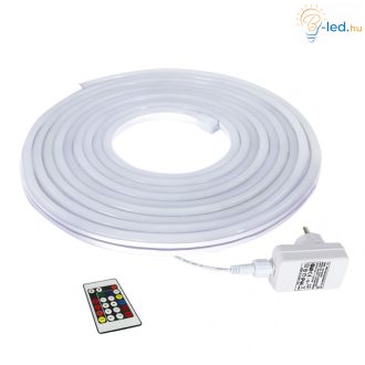  Commel RGB LED NEON szalag szett 24W 12V 5m IP44 24 gombos távirányítóval - 405-405