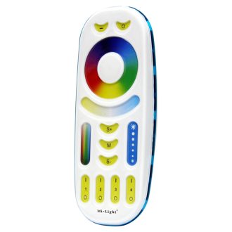   Mi Light - Miboxer RF Távirányító RGB+Fehér, RGB+Hideg/Meleg fehér LED szalaghoz 4 zónás - FUT092