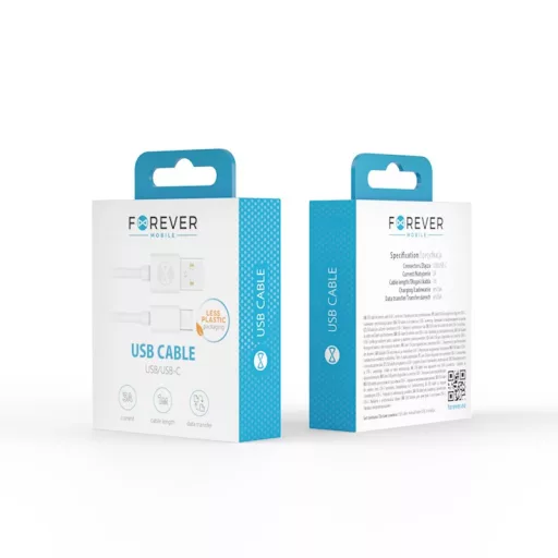 FL 1M C Típusú USB kábel fehér - GSM106364