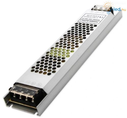 ML LED Fémházas szerelhető SLIM tápegység 150W 12.5A 12V IP20 - ML5407