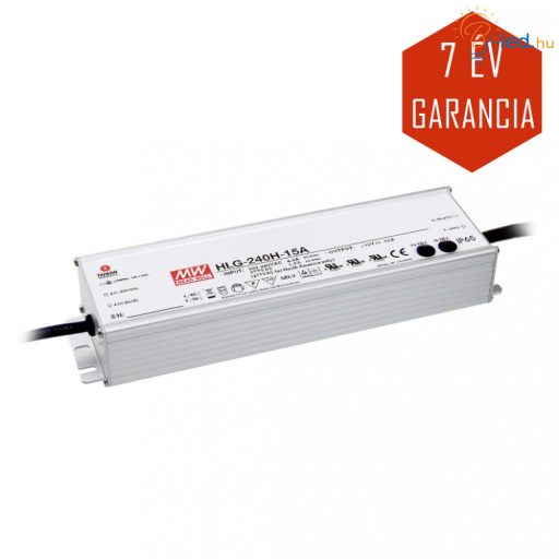 Mean Well LED Fémházas szerelhető tápegység 240W 10A 24V IP65 - HLG-240H-24A