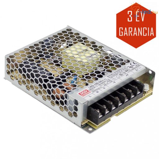 Mean Well LED Fémházas szerelhető tápegység 100W 4.5A 24V IP20 - LRS-100-24