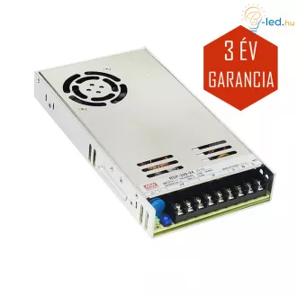   Mean Well LED Fémházas szerelhető tápegység ventilátorral 320W 26.7A 12V IP20 - RSP-320-12