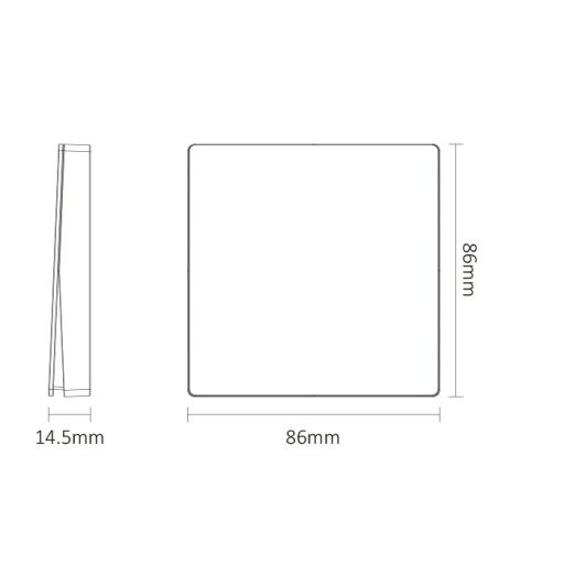 Mi Light - Miboxer RF falon kívüli dimmer 1-es kapcsoló - PUSH3