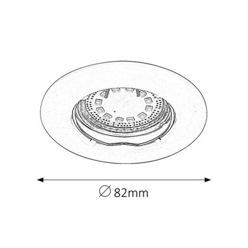 Rábalux Lite Beltéri lámpa meleg fehér GU10 1x MAX 50 - RAB1048